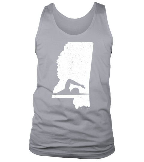 Mississippi Map Swimmer Men's Tank Top