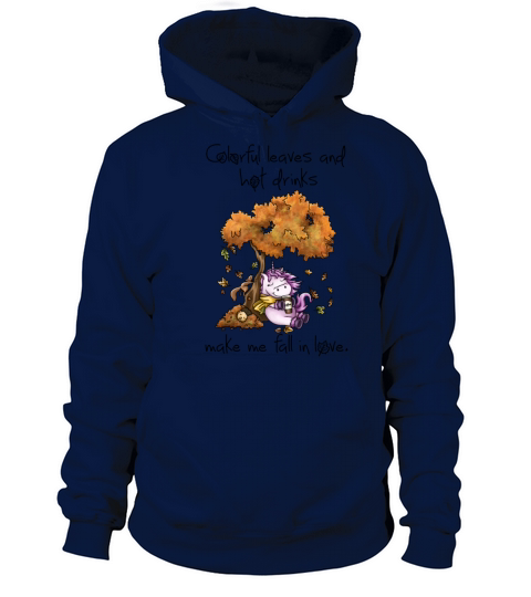 Unicorn enjoys day in autumn Men's Hoodie