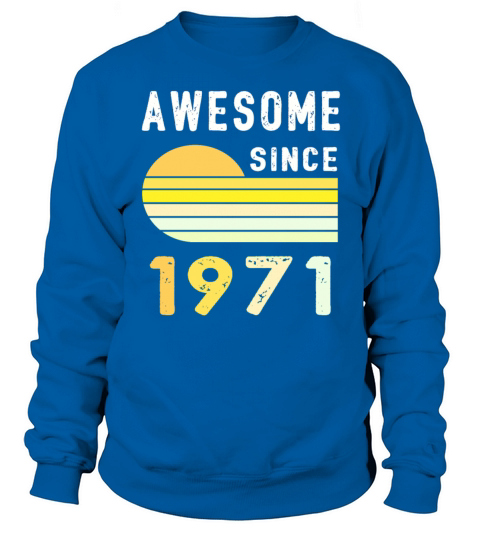 1971 Birthday Retro Vintage Gift Men's Sweatshirt