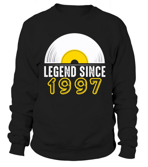 Birthday Present Legend Since 1997 Record Gift Men's Sweatshirt