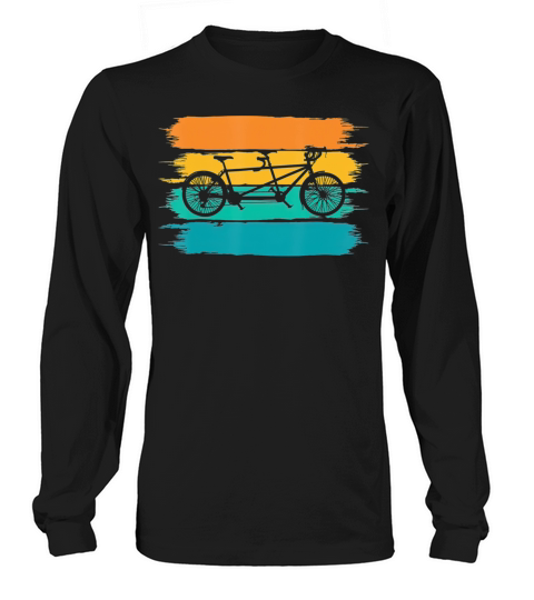 Retro Tandem bike TShirt Women's Long Sleeve