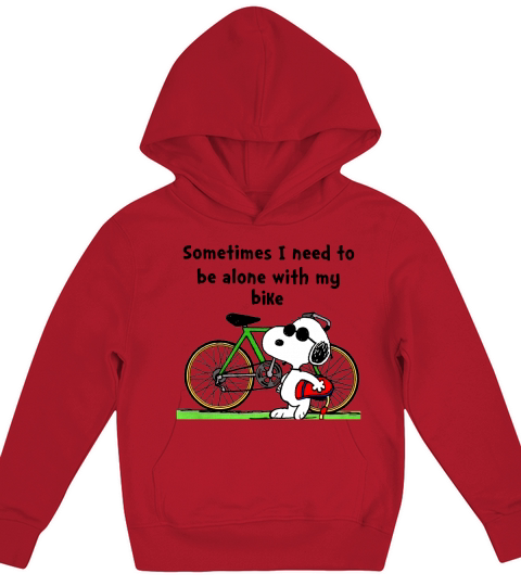 Snoopy Bike ! Kids Hoodie
