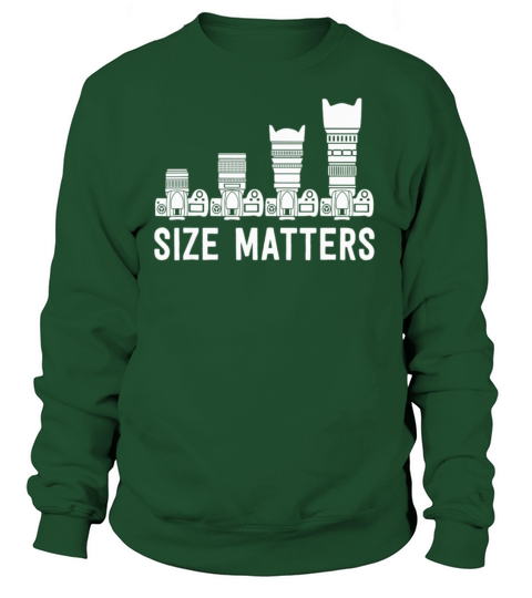 Funny Photography T Shirt Lens Size Matters Women's Sweatshirt