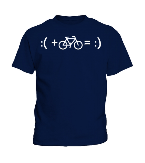 Bicycle Happyness Equation Smile Cycling Bike Idea Kids T-Shirt