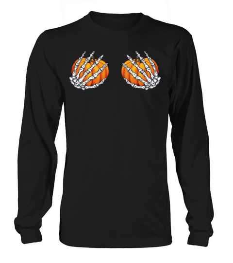 Breast pumpkin Halloween Art Women's Long Sleeve