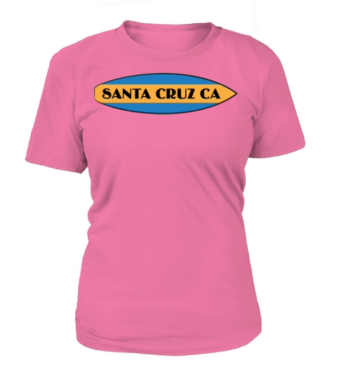Santa Cruz California Surfboard Horizontal Women's T-Shirt