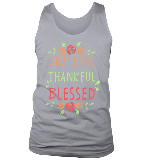 Thanksgiving Day Floral Gift for Fall Holiday Dark Men's Tank Top