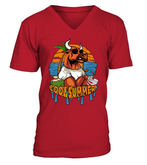 Cool Summer - Chinese New Year 2021 Year of the Ox Men's V-Neck T-shirt