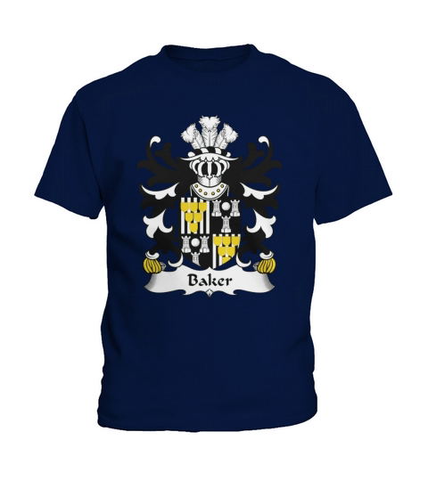 Baker Family Crest Welsh Family Crests Kids T-Shirt
