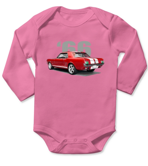 Mustang 1966 vintage Long Sleeve Baby One-Piece