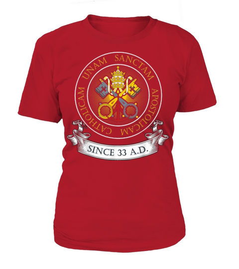 One Holy Catholic Apostolic Church Catholic Latin Women's T-Shirt