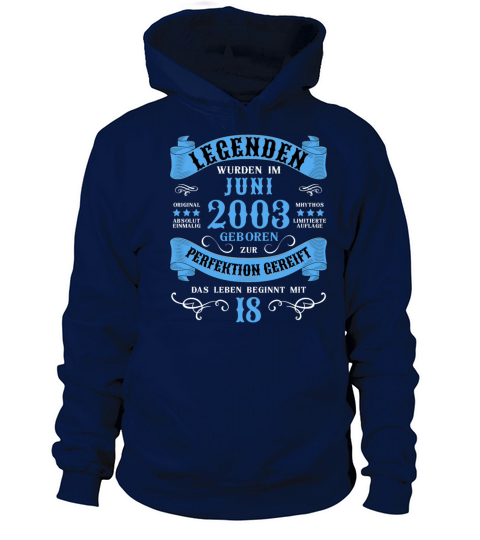 18th Birthday 18 Years 2003 June Women's Hoodie