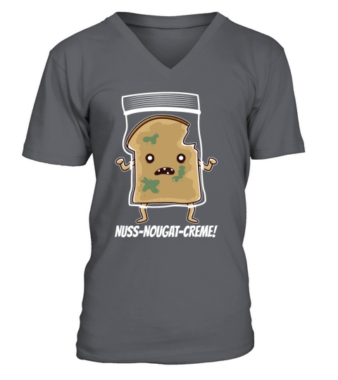 Toasted bread zombie - nut nougat cream Men's V-Neck T-shirt