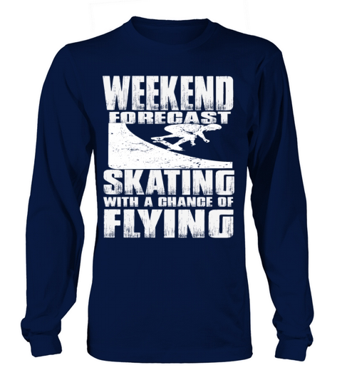 skating on bord with a chance to flying Men's Long Sleeve