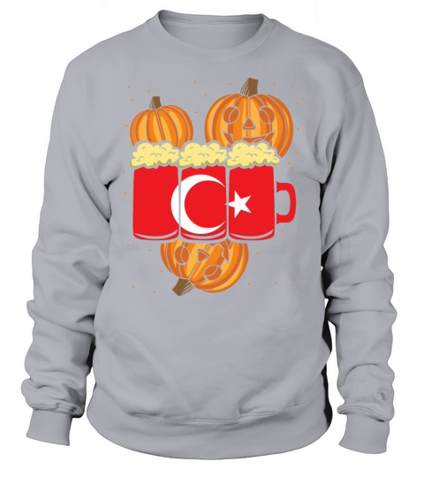 Halloween Turkey Beer Pumpkin Gift Idea Women's Sweatshirt
