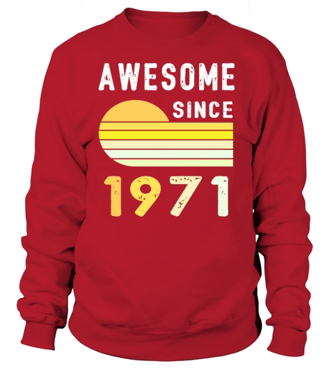 1971 Birthday Retro Vintage Gift Women's Sweatshirt