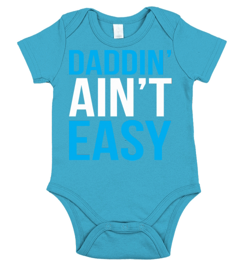 Dadding Aint Easy Happy Fathers Day Short Sleeve Baby One-Piece