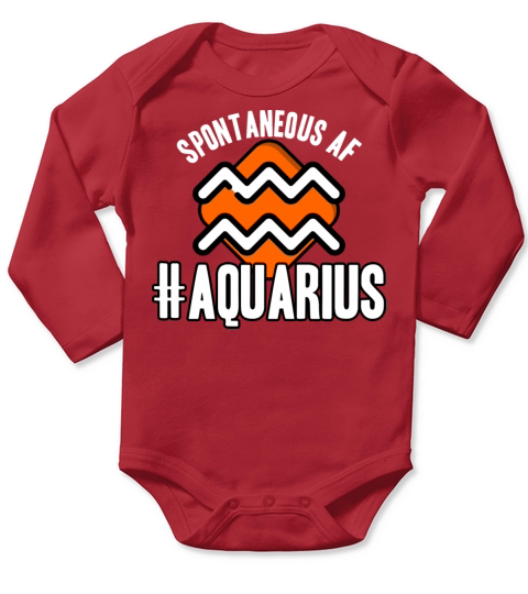 Aquarius Spontaneous AF Long Sleeve Baby One-Piece