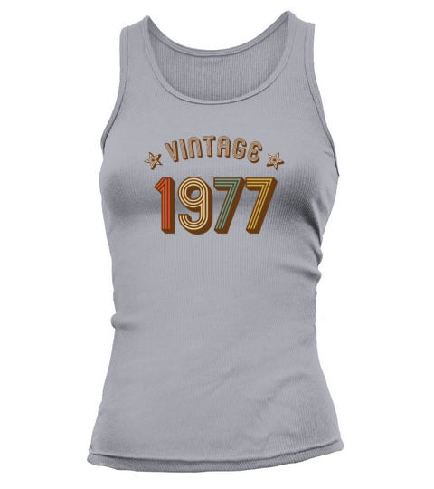 1977 vintage retro year of birth Women's Tank Top