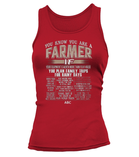 You Know You Are A Farmer Tank top Woman