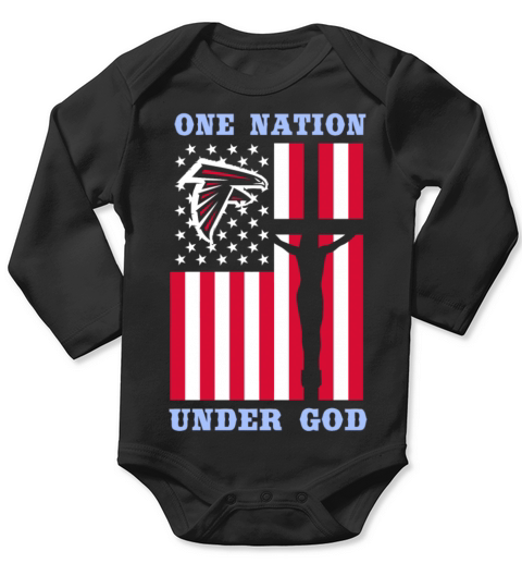 One Nation Under God Long Sleeve Baby One-Piece