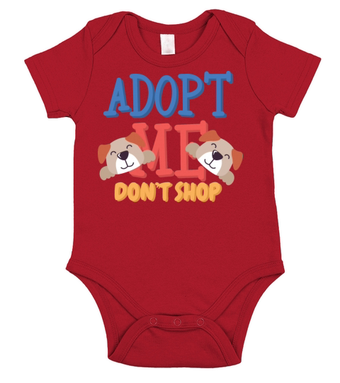 Adop Me dont shop funny art Short Sleeve Baby One-Piece