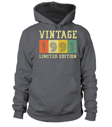 Vintage 1991 Made in 1991 30th Birthday Women's Hoodie