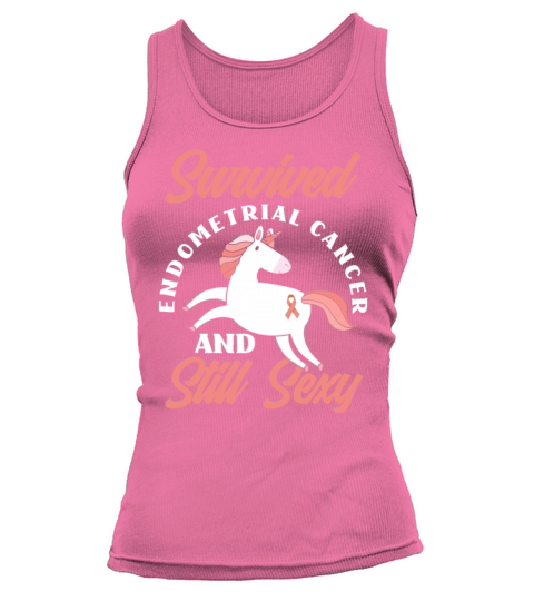 Survivor Unicorn Endometrial Cancer Awareness Women's Tank Top