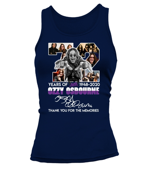 72 Years Of Black Sabbath 1948 2020 Ozzy Osbourne Thank You For The Memories Tank top Woman