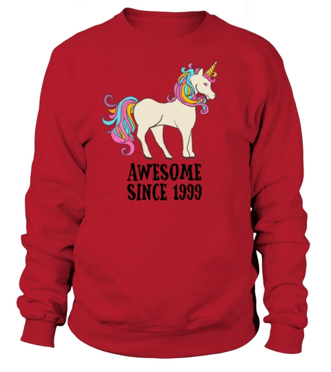 Awesome Since 1999 Unicorn Birthday Gift Women's Sweatshirt