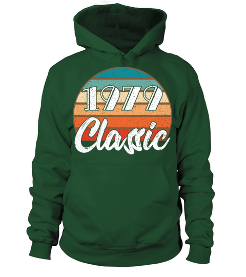 Anniversary Birthday 1979 Classic Colors Design Women's Hoodie