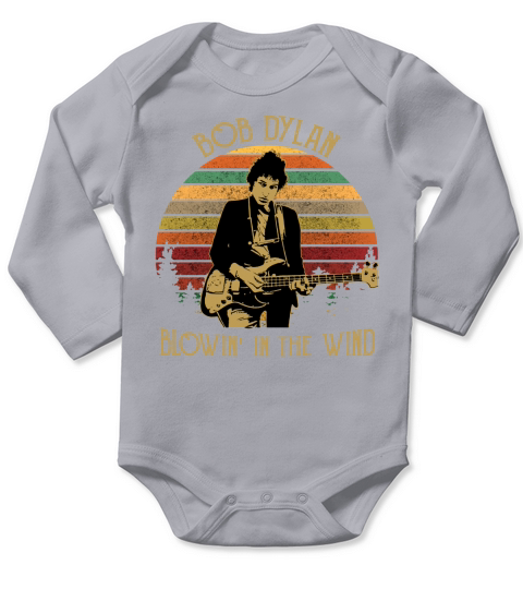 bob dylan blowin in the wind Long Sleeve Baby One-Piece