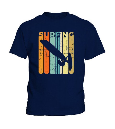 Retro Windsurfing Vintage Surfing Windsurfer Gift Kids T-Shirt