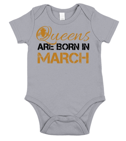 queens are born in march Short Sleeve Baby One-Piece
