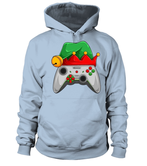 Gaming Christmas Elf Hat Video Game Controller Xma Women's Hoodie