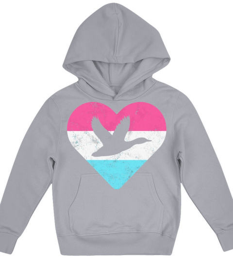 Retro Vintage Duck Gift For Women Or Girls Kids Hoodie
