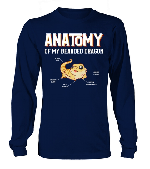 anatomy of a bearded dragon Women's Long Sleeve