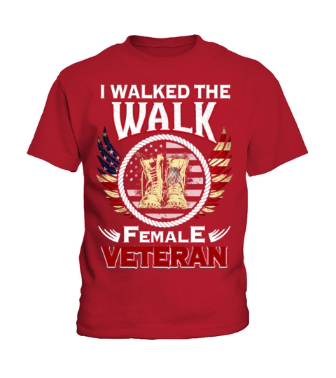 I Walked Veteran Support American Pride Kids T-Shirt