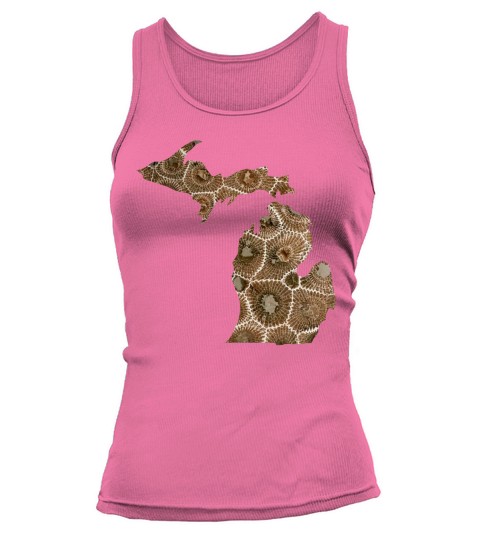 Michigan Petoskey Stone Cute Funny Pure Apparel  Long Sleeve Shirts Tank top Woman