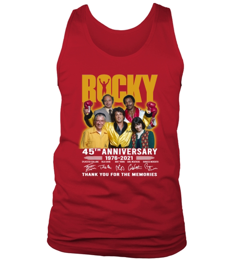Rocky 45th Anniversary 1976 2021 Thank You For The Memories Tank Top Unisex