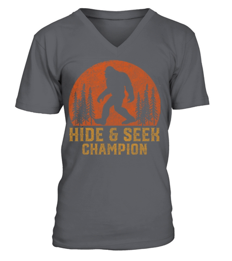 Bigfoot Undefeated Hide And Seek Champion Men's V-Neck T-shirt