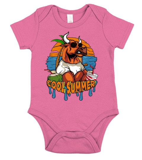 Cool Summer - Chinese New Year 2021 Year of the Ox Short Sleeve Baby One-Piece