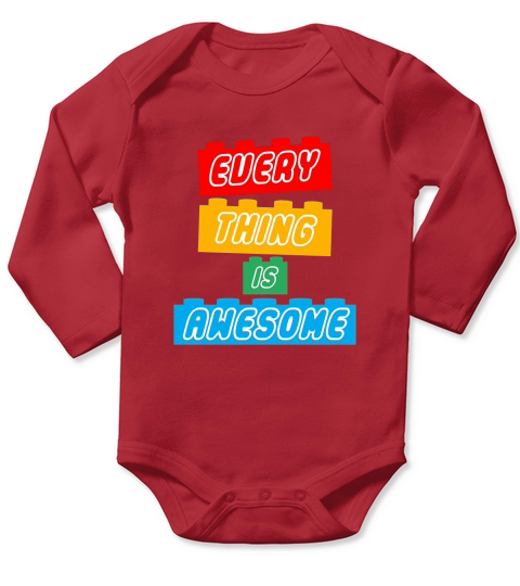 Everything is Awesome Long Sleeve Baby One-Piece