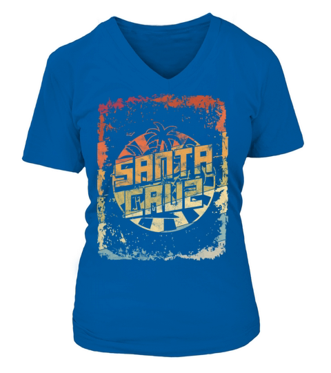 Santa Cruz Surf 70s 80s California Vintage Women's V-Neck T-shirt