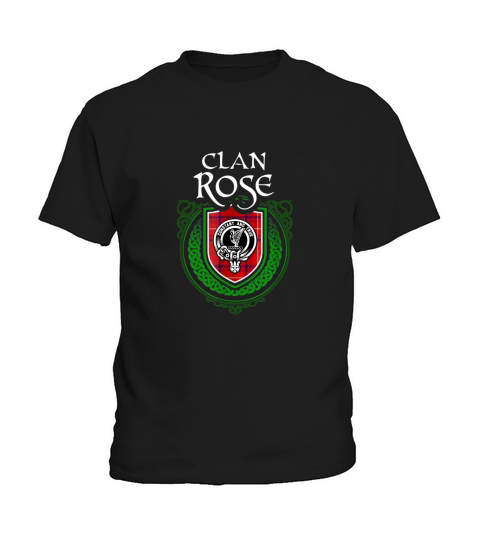 Rose Surname Scottish Clan Tartan Crest Badge Kids T-Shirt