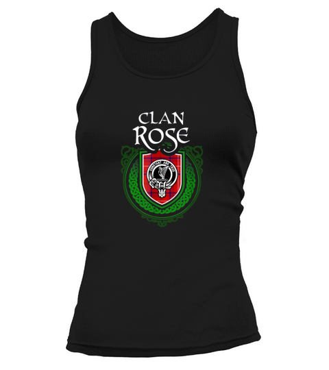 Rose Surname Scottish Clan Tartan Crest Badge Tank top Woman