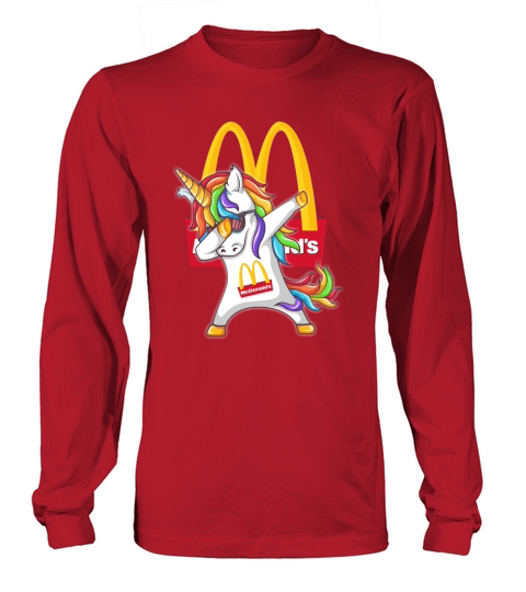 Dabbing licorne de McDonald Long sleeved Unisex