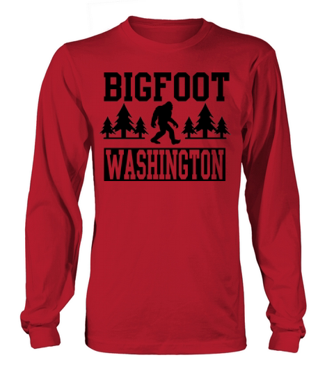 Washington Bigfoot Hunting Sasquatch Vintage Squat Women's Long Sleeve
