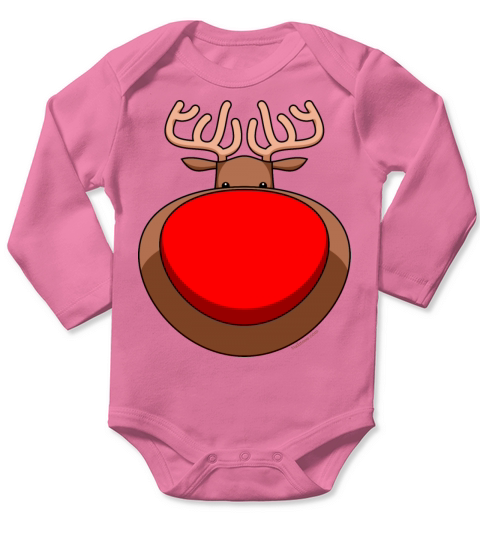 Rudolph Long Sleeve Baby One-Piece