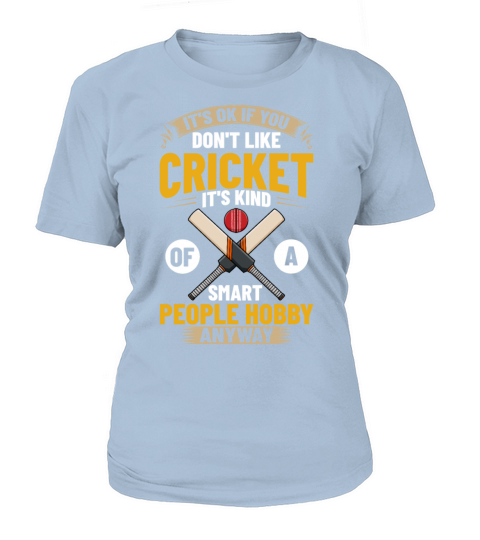 Cricket Game Player Ball Bat Coach Cricketer T-Shirt Woman